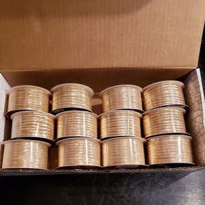 Brand New! 12 Rolls of metallic ribbon